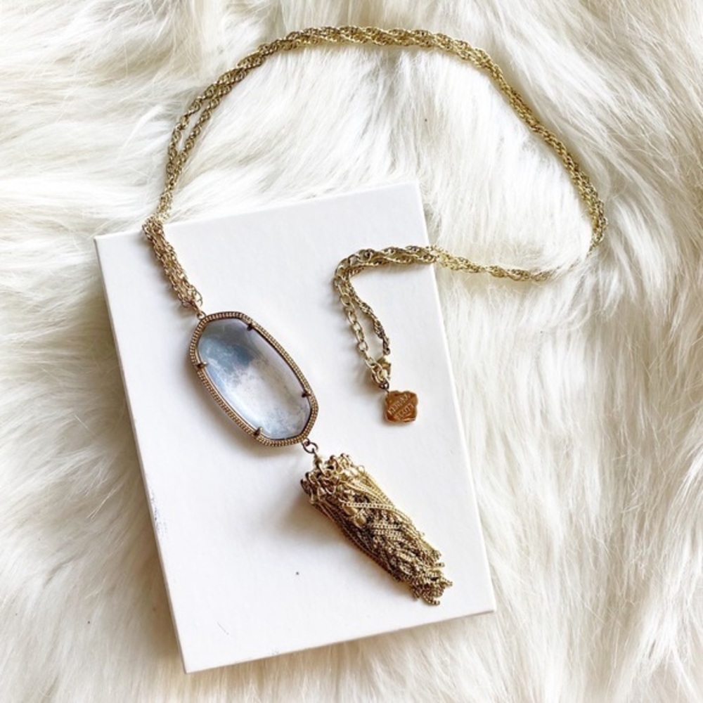 RARE KENDRA SCOTT RAYNE MYSTIC IRIDESCENT NECKLACE